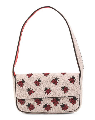 Borsa tracolla con perline - borsa, a