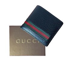 GUCCI Portafoglio Portacarte Portamonete Uomo Pelle VINTAGE ORIGINALE + SCATOLA
