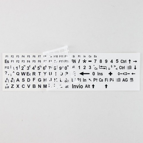 Kit adesivi tastiera lettere - kit,