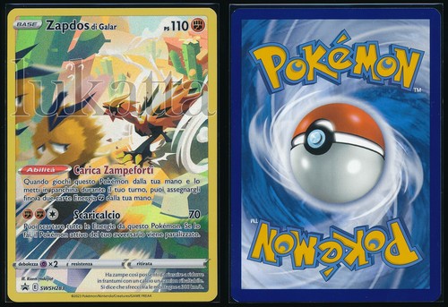 Carta pokémon zapdos galar - pokémon,