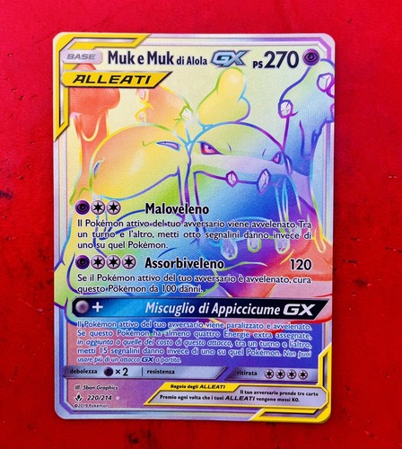 Lotto carte pokemon muk - lotto, e