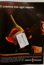 GRANA PADANO E FICHI 2001 PUBBLICITÀ ADVERTISING WERBUNG ITALIAN CLIPPING