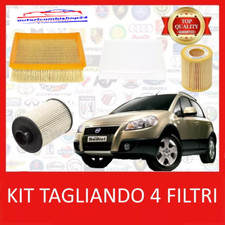 KIT TAGLIANDO 4 FILTRI PER FIAT SEDICI 1.9 MULTIJET / 4X4 2006 - 2011