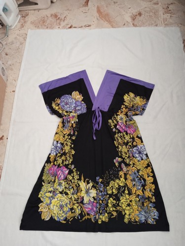 Vestito estivo nero lilla - nero, e