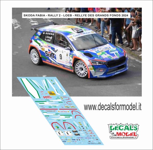 Decals skoda fabia rally - skoda,
