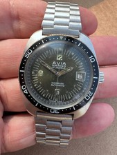 Diver Avia Marino Automatic Running For Parts Repair Vintage Watch