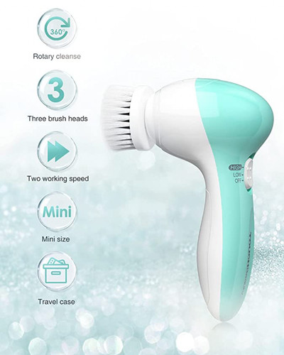Spazzola pulizia viso con 3 - ,