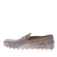 TOD'S scarpe uomo Mocassino Gommino Bubble in camoscio grigio XXM52K00640RE09989