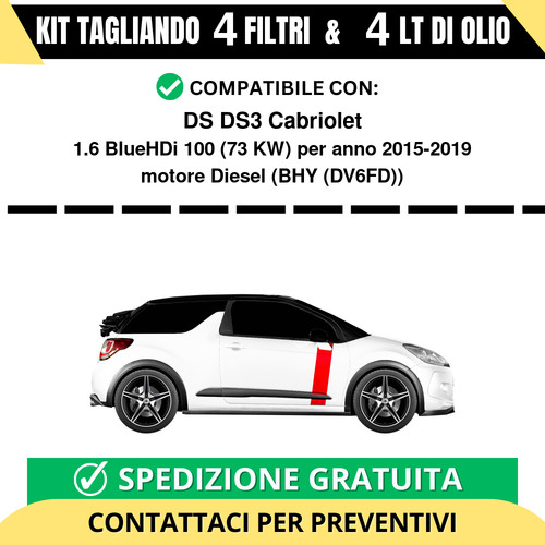 Tagliando per ds3 - per,