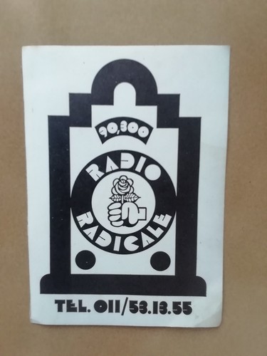 Radio radicale adesivo - radio,