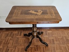 TAVOLO INTARSIATO ANTICO XIX SECOLO