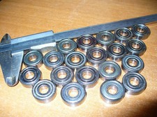 22 Cuscinetti a sfera misto FAG SKF 606-2z usati schermi acciaio misure 6x19x6