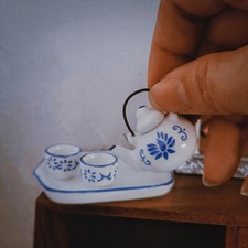 Set 4 pezzi casa delle bambole