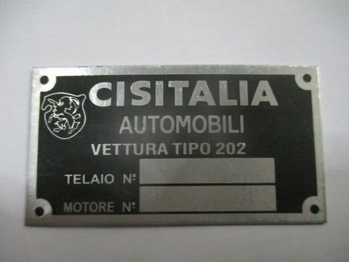 Cisitalia 202 fiat targa - cisitalia,