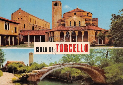 Cartolina torcello vedute - torcello,