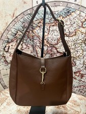 Borsa  bisaccia Cecilia  vera pelle marrone  da spalla