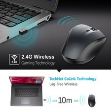 Mouse stile gamer wireless per PC da tavolo Desktop Notebook Laptop_ Batterie