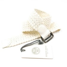 RRP €99 NORTH SAILS Cintura Da Vela Bianca Intrecciata
