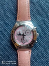 Orologio cronografo unisex Swatch Ciclamino Rosa (YMS401) Irony