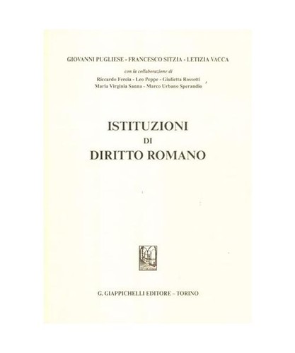 Istituzioni diritto romano - diritto,