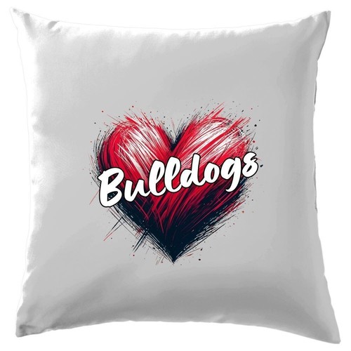 Amore cuore bulldog cuscino - bulldog,