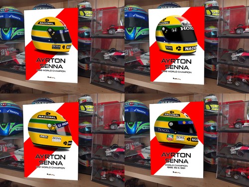 Casco ayrton senna - ayrton, campione