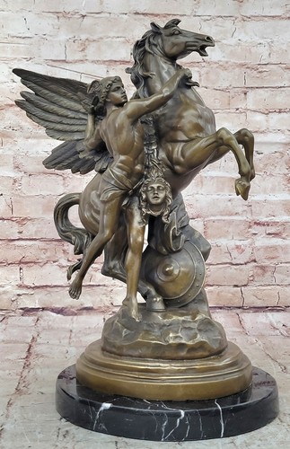 Statua persio pegaso greco - statua,