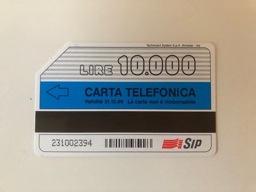 Scheda telefonica sip - telefonica, rara