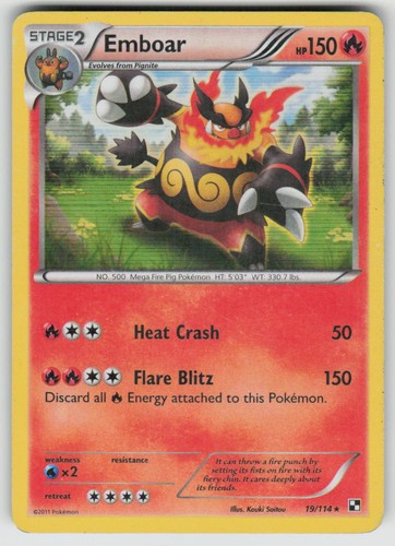 Emboar 114 holo - emboar, 19/114