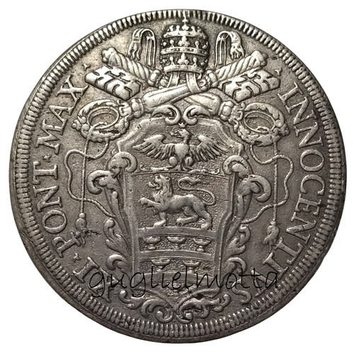 Papa innocenzo piastra 1681 - innocenzo,