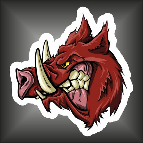 Adesivo sticker cinghiale - sticker,