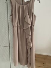 Vestito Donna Kaos Rosa Cipria Made In Italy Morbido Al Ginocchio Poco Usato