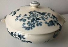Antica zuppiera in ceramica - fiori / '800 - decoro floreale - Longwy