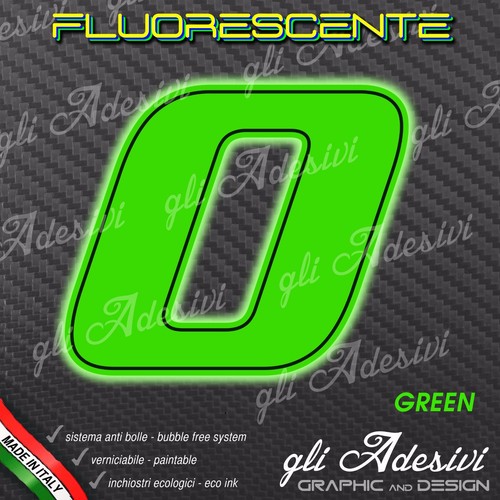Adesivo stickers numero - 0, moto