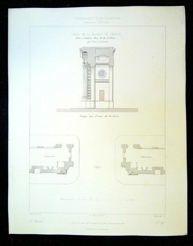 Ancienne gravure hôtel de - -,
