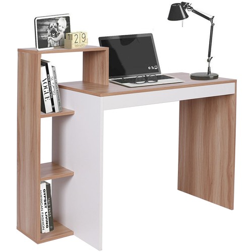 Scrivania libreria ripiani - 4,