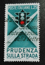 SEMAFORO E INCROCIO STRADALE - *ITALIA REPUBBLICA 1957* annullo particolare
