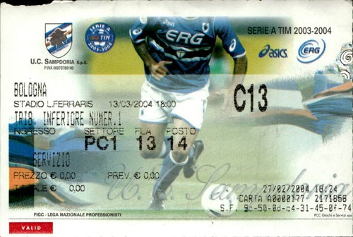 Biglietto stadio serie - stadio, a