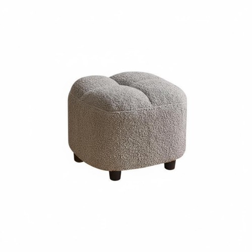 Pouf carré tissu bouclé - pouf,