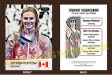 Olimpiadi 2024 - Summer McIntosh Art Editions & Originals Swimming Card Canada