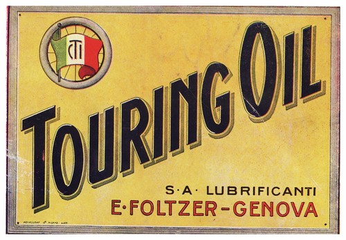 Pubblicita 1923 touring oil - touring,
