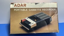 Registratore a cassette portatile vintage ADAR S-6198 anni 70/80 nuovo scatola aperta. Auto Stop