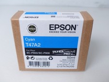 Epson T47A2 blu ciano 50 ml per SC-P900 SC-P906 cartuccia inchiostro stampante #21 KT