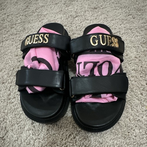 Guess sandali donna neri - neri, in
