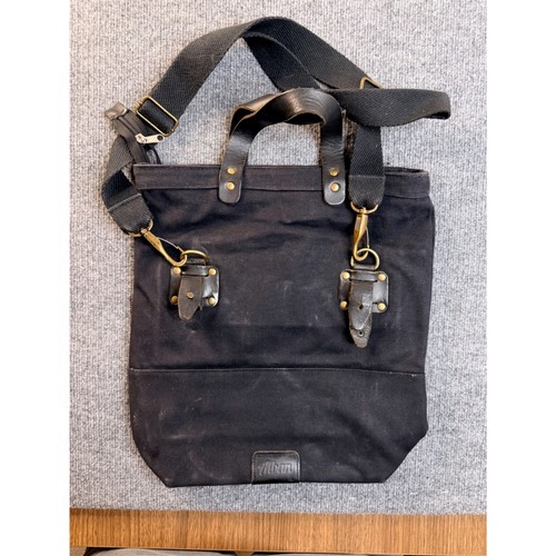 Borsa tote tela albanese blu