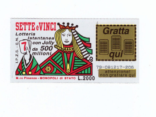 Gratta vinci nuovo - vinci, nn