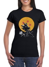T shirt Son Goku Donna Bambino Primitive Maglietta DBZ Cartoni Animati Anime