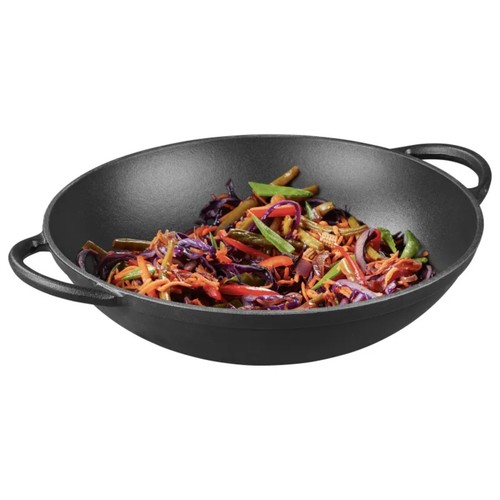 Grillmeister wok ghisa per - in,