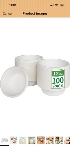 Ciotole compostabili 100 - compostabili,