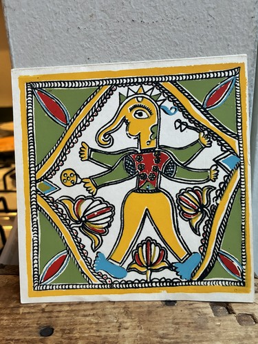 Dipinto vintage madhubani - dipinto,